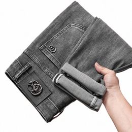 2024 NOUVEAU HAUT DE GAMME Abordable Luxe Jeans pour hommes Fi Marque Slim Fit Skinny Pantalon Stretch Casual All-Match Lg g8uf #