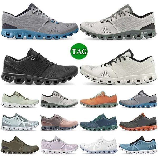 2024 Nueva alta calidad Cloud X1 Zapatillas para correr para hombres Mujeres Negro Asfalto Gris Alon Blanco Niágara Azul Naranja Mar Verde Tormenta Tide Hombres Entrenadores transpirables Estilo de vida Sp