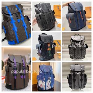 2024 Nieuwe hoogwaardige designertas damesmode rugzak Heren reizen Trekkoord magnetische gesp open en dicht canvas lederen schooltas