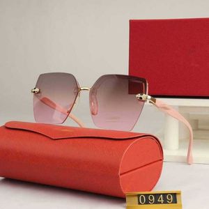 2024 Nouvelles lunettes de soleil de créateur de luxe de haute qualité Nouvelle kajia mi-trame Advanced Send Fashion Network Popular Trend Women's Square Sunglasses 9490