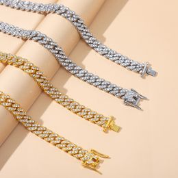 2024 nouveau hip hop hip hop vente chaude 9mm simple rangée diamant collier cubain concepteur masculin