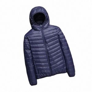 2024 Nouveau manteau matelassé ultraléger à capuche pour manteaux d'hiver chauds manteaux légers doudounes légères vestes pour hommes printemps CN u2RB #