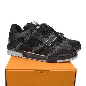 2024 Nueva impresión caliente Zapatillas de deporte de lujo Hombres Mujeres Zapatos casuales Amantes Gris Naranja Rojo Zapato de entrenamiento Entrenador blanco Wild Low-Top Skate Plataforma Classic 36-45 A35