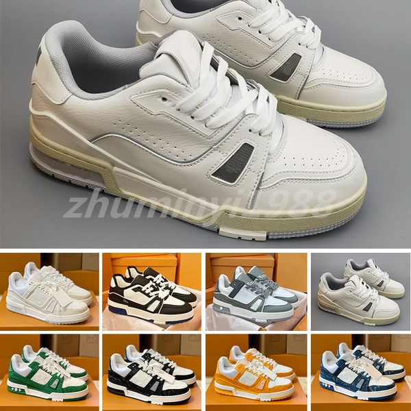 2024 nouvelle impression chaude baskets de luxe hommes chaussures de sport amoureux gris orange rouge chaussure d'entraînement blanc formateur sauvage bas-top skate plate-forme classique luxe 39-45 Z25