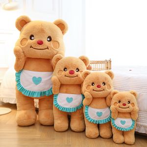 2024 Nieuwe hot selling schattige cartoon teddybeer pluche pop zacht vul Soothing pluche kussen voor meisjes schattige kleine geschenken fabriek groothandel op voorraad