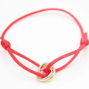 2024 NIEUWE HETE RAAMLOSSE STALLINE STAAL BRACELPE 3 Metalen gesp lintketen Multicolor verstelbare maat armband voor vrouwen man unisex Q2