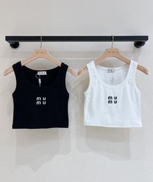 2024 Nieuwe Hot Women Girl's Top T-Shirt Tank Top Katoen Korte Top hoogwaardige luxe maat S M L