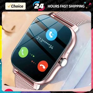 2024 Nieuw in Smart Horloge Vrouwen Mannen Touch Dial Bluetooth Call Muziek voor Android IOS Fiess Tracker Sport Smartwatch