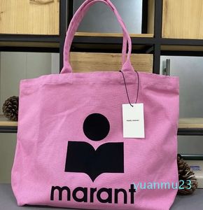 2024 Nieuwe Isabels Marant Designer Canvas Tote B One Shouder BS Outdoor Fashion Trend Grote capaciteit Winkelen Handb Classic Style Vrouwen veelzijdige tasjes