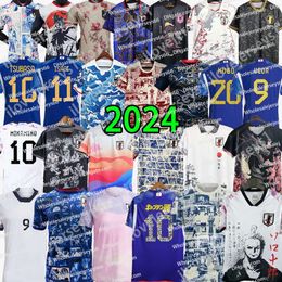 2024 New Japan Soccer Jerseys Jugador Mundial Minamino Tomiyasu Tsubasa Mitoma Maeda Maillot Japon Football Shirt Kyogo Asano Ito Shibasaki Kubo Kamada