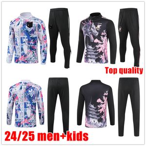 2024 New Japan Tracksuits Half Pull Training Suit Men Kids Kit Isagi Atom Tsubasa Minno Asano Doan Kubo Ito 24/25 Japan voetbal Sportswear Set Hoodie Survetement Tops