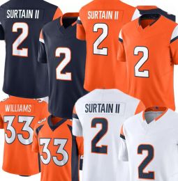 2024 New Jersey Manning Justin Simmons Football Jersey Jerry Jeudy Patrick Surtain II Javonte Williams Courtland Sutton Moss Mims Jr