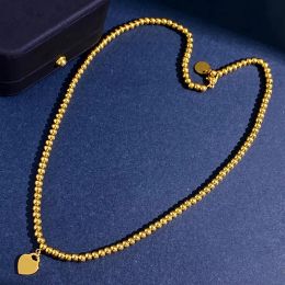 2024 Nieuw sieradenmodel TiffanyujKl hanger kettingen klassieke liefde hart kralen ketting armband sieraden sets voor dames verjaardagscadeau valentijnsdag gi 8x0m