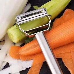 2024 NEW Kitchen Vegetable Peeler Stainless Potato Cutter Double-Head Vegetable Slicer Household Multiple-Function Vegetable Chopper Kitchen