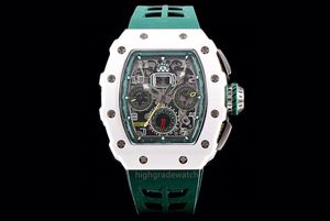 2024 Nieuw KVFRM011 horloge Koolstofvezel ergonomisch ontwerp geborsteld oppervlak 7750 timing mechanisch uurwerk Super lichtgevend saffierglas