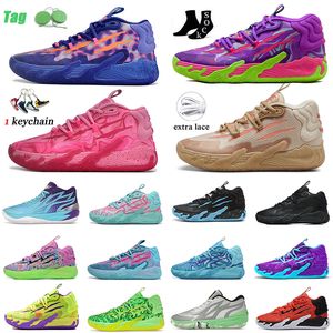 2024 Nuevos zapatos de bola Lamelo Diseñador OG Zapatos de baloncesto Mb.03 02 Toxic Buzz City Rick Galaxy Unc Rock Ridge Volt Blast Hombres para mujer Galaxy Zapatillas de deporte Entrenadores Tamaño grande 12