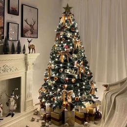 2024 Nueva gran red de árboles de Navidad luminiscentes cifrados Popular decoración de árboles desnudos de alto grado Decoración de lujo de piso a piso 3 metros