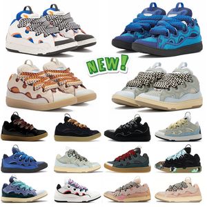 2024 NIEUWE LAVINAS Designer Casual schoenen Curb Mens Dames Sneaker LAVINES SCHOENEN SHOPMEN Echt lederen kalfsleer reliëf Nappa Lavinss -platform Dhgates Tennis