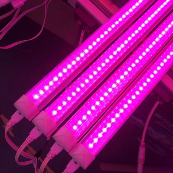 2024 nuevo LED Grow Light Hydroponic Systems Bar 0.6M 0.9M 1.2M Strip t5 t8 Tubos para plantas medicinales de invernadero Lámpara Phyto hidropónica de interior profesional