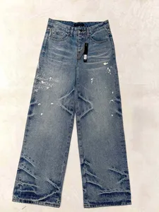2024 Nuevo diseñador de lujo para hombre Jeans acampanados Moda Hombres Jeans Casual Flare Jean Bell-bottoms Pantalones Letras de bordado Letras Hip Hop Street Jeans