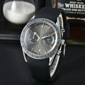 2024 nieuwe luxe herenhorloge designer horloges heren quartz timing saffier vouwsluiting horloges roestvrijstalen siliconen band montre de luxe a05