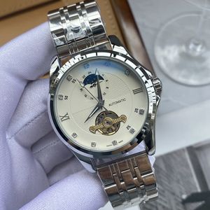 2024 Nieuwe luxe heren horloges vier steken series 42 mm in diameter tourbillon automatisch mechanisch horloge hoogwaardige Europese topmerk polshorloge stalen band
