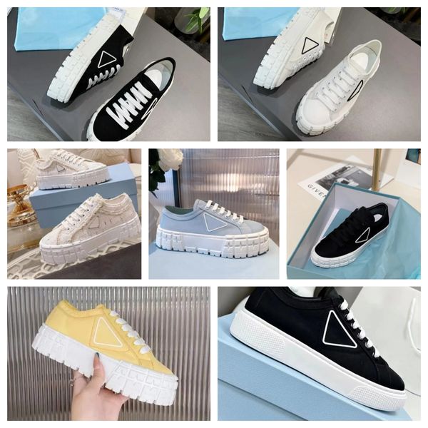 2024 Nouveau luxe Sporty Leather Men Sneakers Chaussures Chaussures bleues Blanc Black Black Black Émail Métal Triangle Soles en caoutchouc Man Trainers Outdoor Confort Rebut Discing Foot