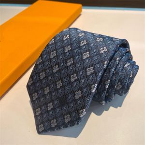 2024 Nouvelle cravate de luxe Designer Men's Silk Tie 00% Jacquard Hand Woven Men's Moudin Casual and Business Tie Hawaiian Tie
