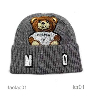 2024 Nieuwe Luxe Ontwerpers Muts Skull Cap Winter Unisex Kasjmier Letters Casual Outdoor Motorkap Gebreide Hoeden Warm Veelkleurig Mode Beer Mutsenqio6