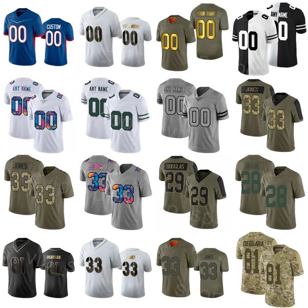 2024 New Man Football 90 Lukas Van Ness Jersey 33 Aaron Jones 28 Dillon 9 Christian Watson 27 Patrick Taylor 87 Romeo Doubs 81 Josiah DeGuara 83 Samori Toure