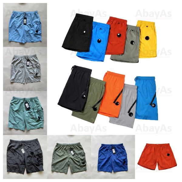 2024 Nuevo hombre mujer Diseñador de alta calidad Lente única bolsillo corto casual teñido pantalones cortos de playa pantalones cortos de natación al aire libre jogging casual secado rápido cp corto