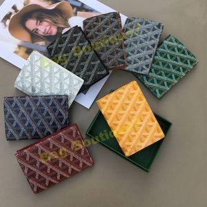 2024 Nieuwe Marc Card Wallet topkwaliteit luxe designer kaarthouder mini -portemonnee echt lederen mini dames sleutelzak heren ring credit munt mini tas charm canvas