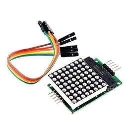 2024 Nuevo Módulo MAX7219 Módulo de matriz Dot Módulo de microcontrolador Kit de bricolaje para entusiastas avanzados de bricolaje que buscan expandir sus habilidades y proyectos