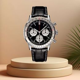 2024 Nuevo reloj mecánico Diseñador Reloj AAA B01 B20 Navitimer Chronograph Throartz Movement Steel Limited Blue Dial 50 Anniversary Sapphire Luxury Watch 40 mm
