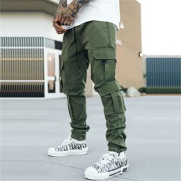 2024 nouveaux hommes Cargo Joggers poche pantalons de survêtement décontracté vêtements de sport pour homme Hip Hop sarouel pantalon ajusté homme