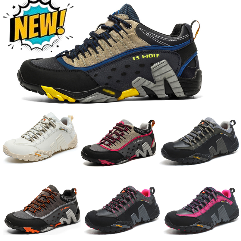 2024 Nya män Vandringskor utomhus Trail Trekking Mountain Sneakers Non-Slip Mesh Breattable Rock Climbing Athletic Mens Trainers Sportskor 39-45 EUR