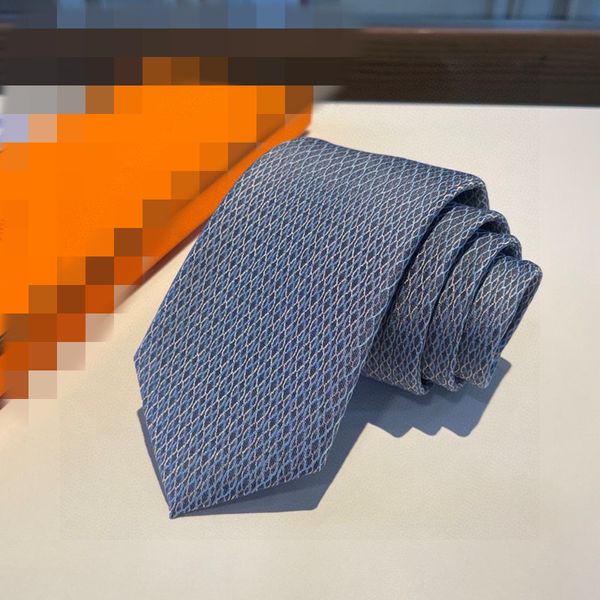 2024 Nuevos hombres Corbatas Moda Corbata de seda 100% Diseñador Carta Corbata Jacquard Tejido clásico Corbata hecha a mano para hombres Boda Corbatas casuales y de negocios con caja original