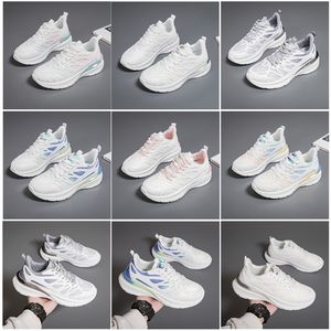 2024 Nouveaux hommes Chaussures pour femmes randonnées en cours d'exécution chaussures plates Soft Sole mode blanc noir rose rose bule confortable Sports Z56 Gai