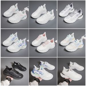 2024 NIEUWE MANNEN VROUWEN SCHOENEN WACHTEN Running Running Flat Shoes Soft Sole Fashion White Black Pink Bule Comfortabele sport Z213 GAI