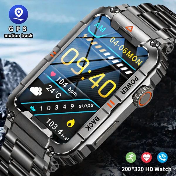 2024 nuevo reloj inteligente para hombres y mujeres con llamada Bluetooth, rastreador de Fitness Ip67, reloj inteligente deportivo resistente al agua con voz AI para amantes del aire libre