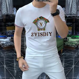 2024 NOUVEAU MENSEMENT Designer T-shirts Fashion Tshirt Men Men Deigner Shirt For Man Luxury Top T-shirt Crew Crew Neck Coute Coton Coton Lettre respirante TE-shirt