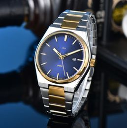 2024 Heren dames TISSOTITYS 1853 horloge designer luxe quartz uurwerk horloges qualit maat 42MM roestvrijstalen band saffier Orologio heren PRX Horloges #1717