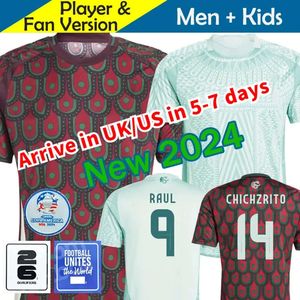2024 New Mexico Copa America RAUL CHICHARITO Voetbalshirts 2025 LOZANO DOS SANTOS Voetbalshirt 24 25 Kindertenue H.LOZANO Heren Sets Shirts Uniformen Fans Speler