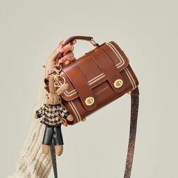 Mini sac à bandoulière en cuir pour femme, sacoche assortie avec tout, nouvelle collection automne et hiver 2024