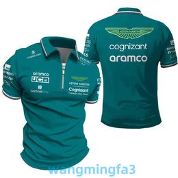 2024 Nouveau modèle T-shirts pour hommes Designer F1 Racing Polo Costume de cyclisme respirant Séchage rapide Col rond T-shirt à manches courtes Chemise tout-terrain