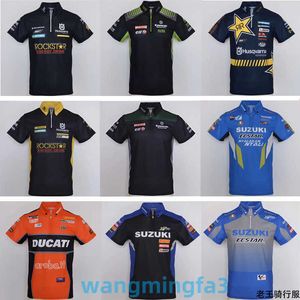 2024 Nieuwe Model Mannen T-shirts Designer Zomer A-Star Ducati Suzuki F1 Racing Off Road Motorcycle Polo shirt Snel Droog