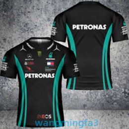 2024 Nouveau modèle T-shirts Designer F1 T-shirt Club Team Uniforme à manches courtes Hommes et femmes Fans de spectateurs de course Chemise