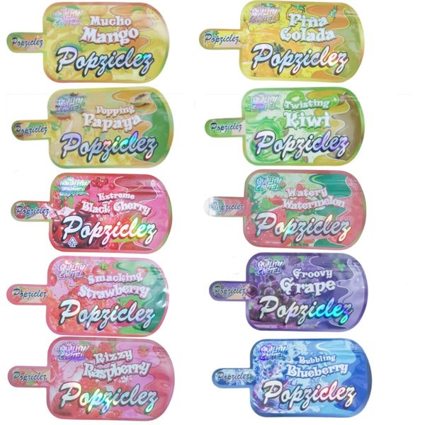 2024 nouveau sac mylar 3.5g bubble gum super lait pour bébé forme irrégulière découpé avec fermeture éclair refermable packs personnalisés