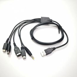 2024 Nieuwe nieuwe 1,2 m kabel snel opladen 5 in 1 USB Game Charger Cord Wire voor Nintendo Nieuwe 3DS XL NDS Lite Ndsi ll Wii U GBA PSP5 in 1 USB
