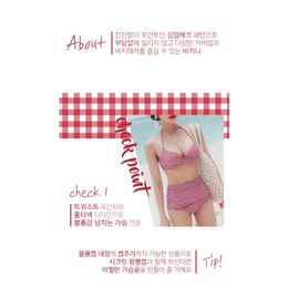2024 Nieuwe nieuwe Japanse en Koreaanse Hot Spring Beach Kleine borsten Verzamel dikke hoge taille Cover Belly Split Bikini Swimsuit For Aziatische stijl